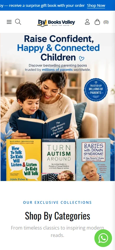 Books Valley mobile homepage, captured 2026-10-11